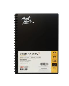 Mont Marte Visual Art Diary Black Sheets A4