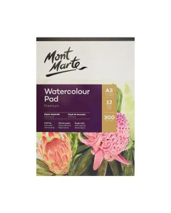 Mont Marte Watercolour Pad German Paper A3 300gsm 12sht