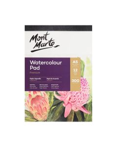 Mont Marte Watercolour Pad German Paper A5 300gsm 12sht