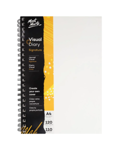 Mont Marte Visual Diary Paper Cover 120pg 110gsm A4