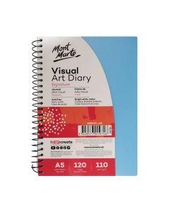 Mont Marte Visual Art Diary PP Coloured Cover A5