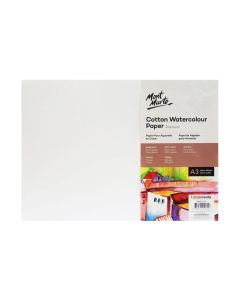 Mont Marte Cotton Watercolour Paper 300gsm A3 5 Sheets