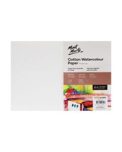 Mont Marte Cotton Watercolour Paper 300gsm A4 5 Sheets