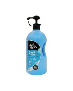 Mont Marte Studio Acrylic 1 Litre - Cerulean Blue