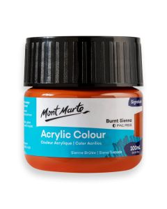 Mont Marte Acrylic Colour Paint 100ml - Burnt Sienna