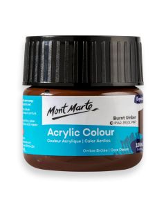 Mont Marte Acrylic Colour Paint 100ml - Burnt Umber