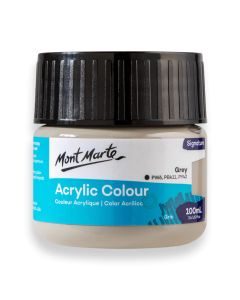 Mont Marte Acrylic Colour Paint 100ml - Grey