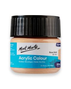 Mont Marte Acrylic Colour Paint 100ml - Rose Gold