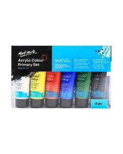 Mont Marte Acrylic Colour Paint Set 6pc x 50ml