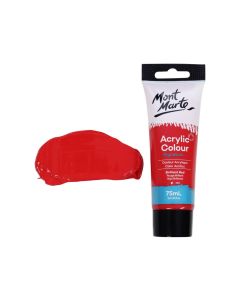 Mont Marte Studio Acrylic Paint 75ml - Brilliant Red