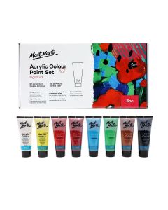 Mont Marte Acrylic Colour Paint Set 8pc x 75ml