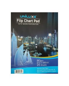 Flip Chart Pad 810x585mm - Uniluxe EX-26-FC8025