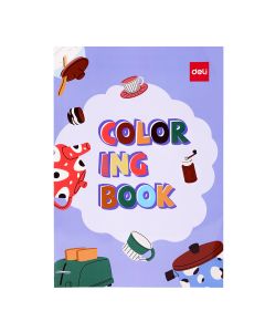 Deli 12-Sheet Purple Painting Book - N048
