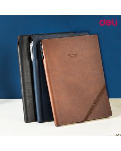 Leather Soft cover Notebook 210 x 143mm | 80gsm | 96/s | Deli - N130L