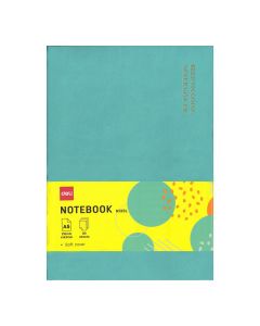Leather cover A5 Notebook 80s Soft cover Blue Deli - N135L