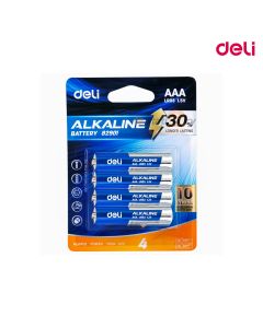 Alkaline Battery AAA LR03 4 Deli