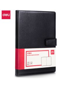 Leather cover note book 120 sheets Deli 3302