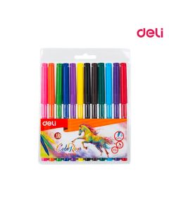 Felt Pen ColoRun 12 col. Deli - C10003
