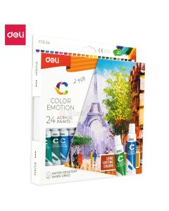 Acrylic Colour 24x12ml Tube Deli - C1224