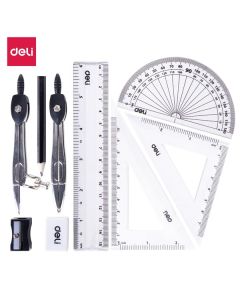 Geomatry Set 9pc Metal Box Deli - G30695