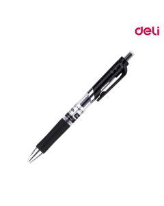 Gel Pen 0.5mm Black Bullet Tip Deli Q10420