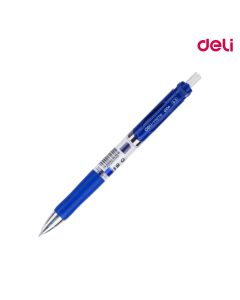 Gel Pen 0.5mm Blue Bullet Tip Deli Q10430