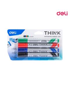 White Board Marker Bullet Tip Set Of 4 Deli - U00101 