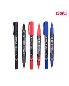 Dual Tip Permanent Marker 0.5mm | 1.0mm Deli - U104