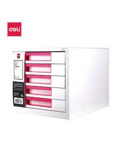 File Cabinet 5 Drawer Deli Z01043 - Red