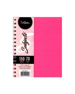 Hard Plastic Cover 5 Subject A5 Book UNIBOOK - Pink