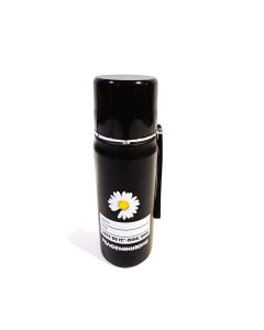 Water Bottle Black with yellow flowers design A - 420ML
