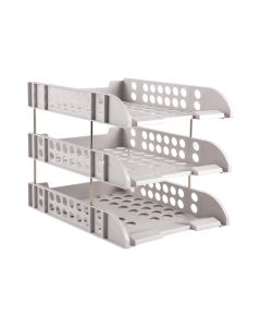 Document Tray Grey Set Of Three Deli