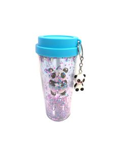 Water Bottle DW Plastic Tumbler HLT-2084 Blue
