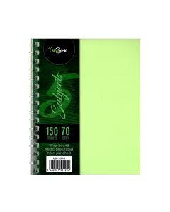 Hard Plastic Cover 5 Subject A5 Book UNIBOOK - Green