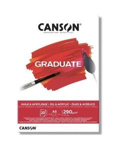 Canson Graduate Oil And Acrylic 290gsm A5 Paper - 400110379