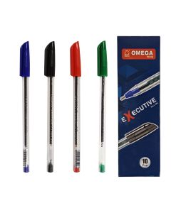 Ball Pen 0.7mm Executive 4101 Transparent Barrel - OMEGA