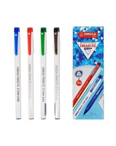 Ball Pen 0.7mm Triad 4328 White Barrel - OMEGA 