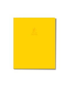 Single Line Book Yellow 10x8" 100/S Dark PVC Falcon