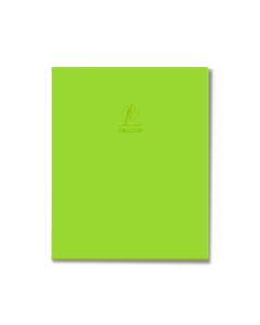 Single Line Book Green 10x8" 100/S Dark PVC Falcon