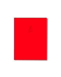 Single Line Book Red 9x7" 60/S Dark Pvc Falcon