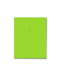 Single Line Book Green 9x7" 100/S Dark PVC Falcon