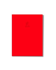 Single Line Book A4 Red 60/S Dark PVC Falcon