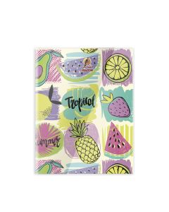 Single Line 60 Sheets NoteBook PVC - 22 X 16 CM - 01