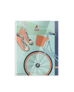 Single Line 80 Sheets NoteBook PVC - 22 X 16 CM - 03