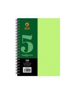 University Book 5 Subjects - A4 Light Green