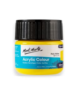 Mont Marte Acrylic Colour Paint 100ml - Pale Yellow