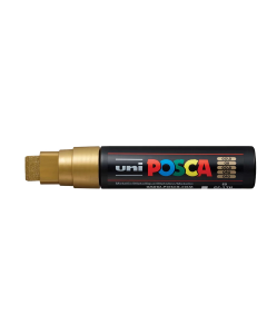 Posca Paint Marker, PC-17K Extra Broad Rectangular Chisel, Gold