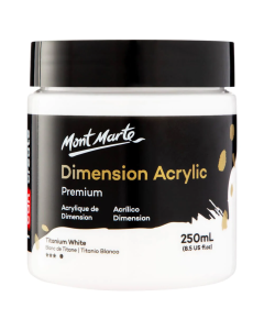 Mont Marte Dimension Acrylic 250 ml - Titanium White