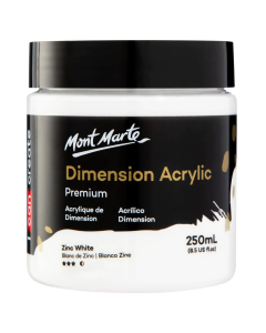 Mont Marte Dimension Acrylic 250 ml - Zinc White