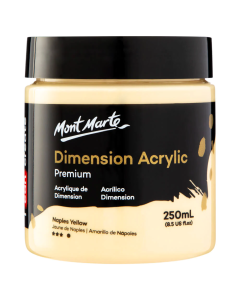 Mont Marte Dimension Acrylic 250 ml - Naples Yellow